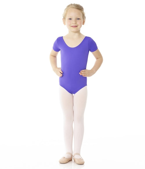 Short Sleeve Leotard - Baby Blue