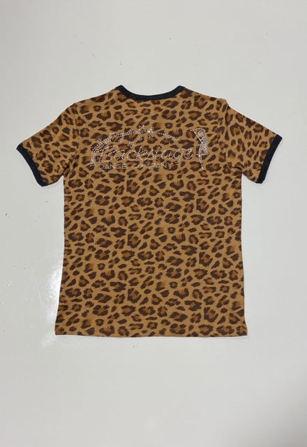 *Leopard Print Short Sleeve Shirt (youth)