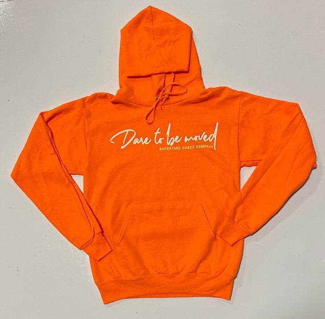 Dare To Be Moved Hoodie Orange (Adult)