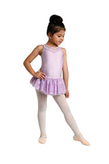 Dress with lace Yoke and Back, Black, Child