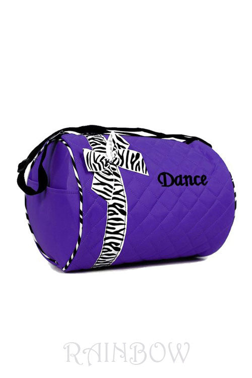 Dance Bag with Zebra trim and Monogramed "Dance"