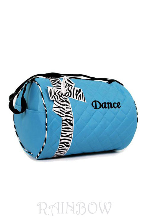 Dance Bag with Zebra trim and Monogramed "Dance"