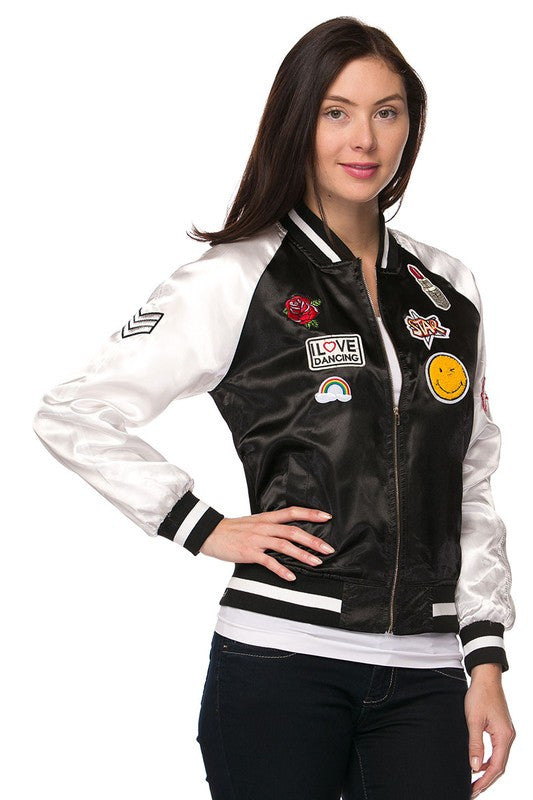 Patch Design Bomber Jacket - Youth