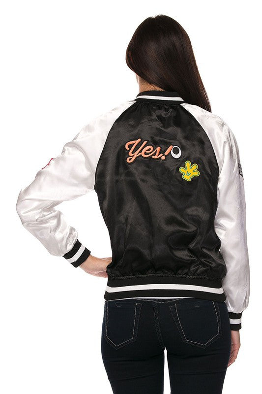 Patch Design Bomber Jacket - Youth