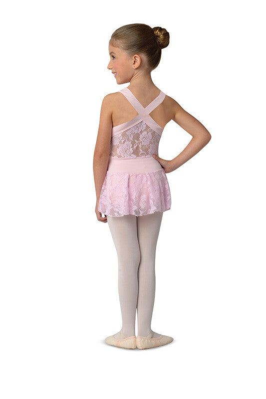 Danz N Motion Leotard with Lace Back and attached Lace Skirt