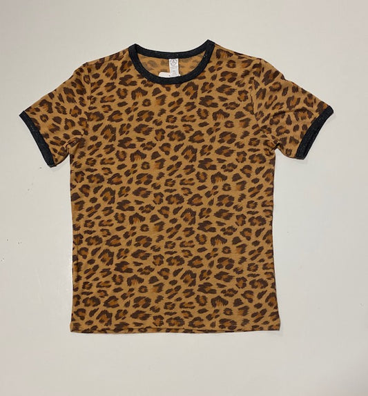 Leopard Print Short Sleeve Shirt (youth)