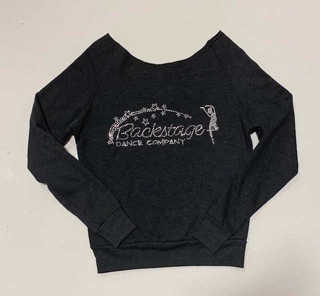Off-Shoulder Sweatshirt with front Pocket (Adult)