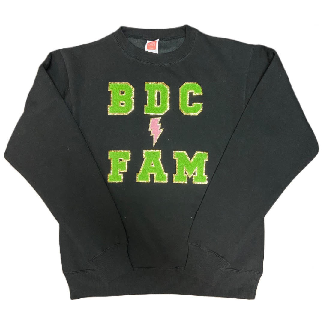 BDC Patchwork Shorts & Sweatshirt Set (Black or Grey- Youth)